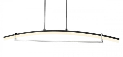 Z-Lite Arc 1 Light Linear Chandelier in Chrome Finish Model: 620-56-CH-LED
