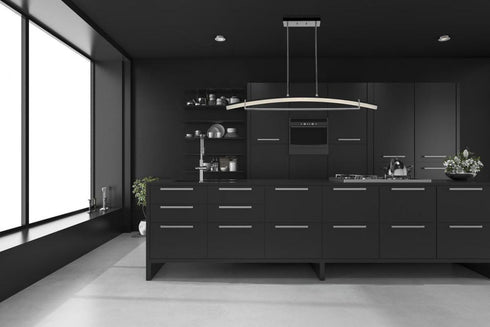 Z-Lite Arc 1 Light Linear Chandelier in Chrome Finish Model: 620-56-CH-LED