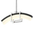 Z-Lite Arc 1 Light Pendant in Chrome Finish Model: 620-12L-CH-LED