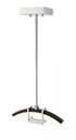 Z-Lite Arc 1 Light Pendant in Chrome Finish Model: 620-12L-CH-LED