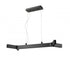 Z-Lite Arcano 1 Light Linear Chandelier in Matte Black Finish Model: 8002-42MB-LED