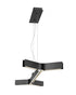 Z-Lite Arcano 1 Light Linear Chandelier in Matte Black Finish Model: 8002-42MB-LED