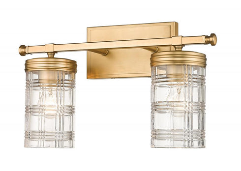 Z-Lite Archer 2 Light Vanity in Brushed Nickel Finish Model: 344-2V-BN