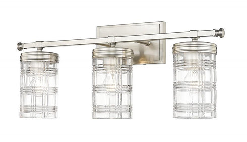 Z-Lite Archer 3 Light Vanity in Brushed Nickel Finish Model: 344-3V-BN