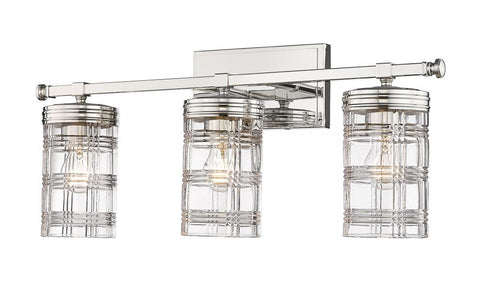 Z-Lite Archer 3 Light Vanity in Brushed Nickel Finish Model: 344-3V-BN