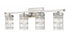 Z-Lite Archer 4 Light Vanity in Brushed Nickel Finish Model: 344-4V-BN