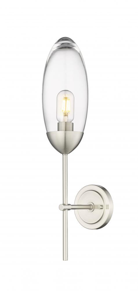 Z-Lite Arden 1 Light Wall Sconce in Brushed Nickel Finish Model: 651S-BN