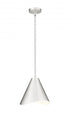 Z-Lite Aria 1 Light Pendant in Brushed Nickel Finish Model: 1952P12-BN