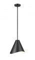 Z-Lite Aria 1 Light Pendant in Brushed Nickel Finish Model: 1952P12-BN