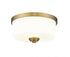 Z-Lite Arlington 2 Light Flush Mount in Bronze Finish Model: 220F2