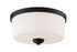 Z-Lite Arlington 3 Light Flush Mount in Bronze Finish Model: 220F3