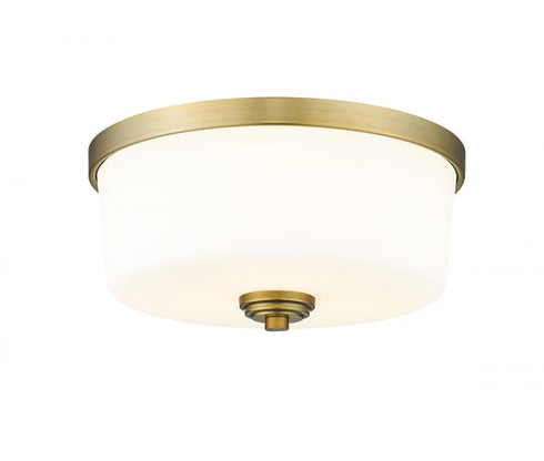 Z-Lite Arlington 3 Light Flush Mount in Bronze Finish Model: 220F3