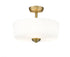 Z-Lite Arlington 3 Light Semi Flush Mount in Bronze Finish Model: 220SF3