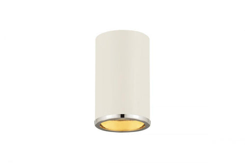 Z-Lite Arlo 1 Light Flush Mount in Matte Black + Chrome Finish Model: 2303F1-MB-CH