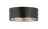Z-Lite Arlo 3 Light Flush Mount in Matte Black + Chrome Finish Model: 2303F3-MB-CH