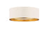 Z-Lite Arlo 3 Light Flush Mount in Matte Black + Chrome Finish Model: 2303F3-MB-CH
