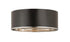 Z-Lite Arlo 4 Light Flush Mount in Matte Black + Chrome Finish Model: 2303F4-MB-CH