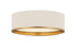 Z-Lite Arlo 4 Light Flush Mount in Matte Black + Chrome Finish Model: 2303F4-MB-CH