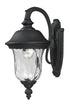 Z-Lite Armstrong 1 Light Outdoor Wall Light in Black Finish Model: 534S-BK