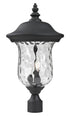 Z-Lite Armstrong 2 Light Outdoor Post Mount Fixture in Black Finish Model: 533PHM-BK