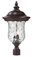 Z-Lite Armstrong 2 Light Outdoor Post Mount Fixture in Black Finish Model: 533PHM-BK