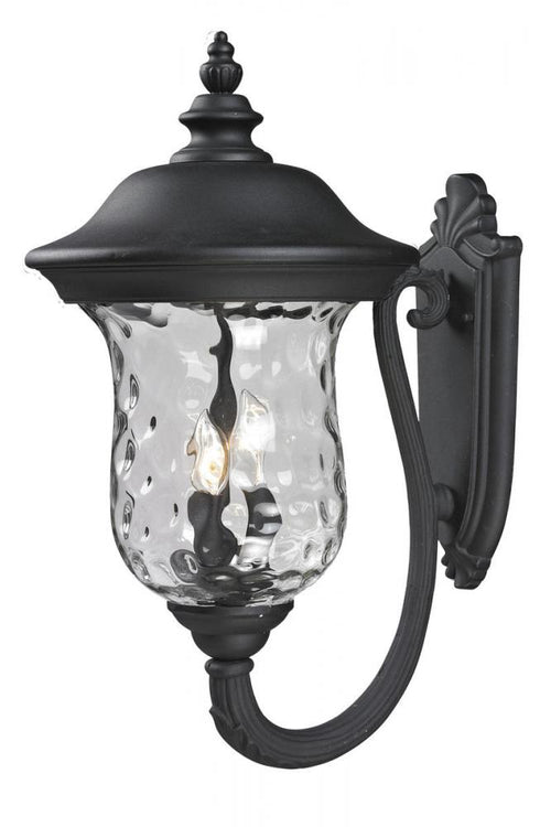 Z-Lite Armstrong 3 Light Outdoor Wall Light in Black Finish Model: 533B-BK