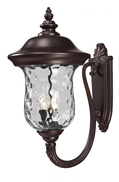 Z-Lite Armstrong 3 Light Outdoor Wall Light in Black Finish Model: 533B-BK