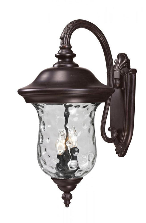 Z-Lite Armstrong 3 Light Outdoor Wall Light in Black Finish Model: 534B-BK