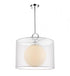 Z-Lite Arosia 1 Light Pendant in Chrome Finish Model: 194-20G-C