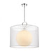 Z-Lite Arosia 1 Light Pendant in Chrome Finish Model: 194-24BK-C