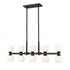 Z-Lite Artemis 10 Light Linear Chandelier in Matte Black Finish Model: 494-10L-MB