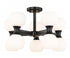 Z-Lite Artemis 10 Light Semi Flush Mount in Matte Black Finish Model: 494-10SF-MB