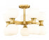 Z-Lite Artemis 10 Light Semi Flush Mount in Matte Black Finish Model: 494-10SF-MB