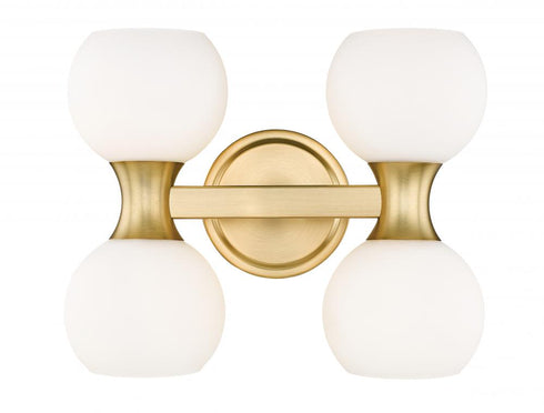 Z-Lite Artemis 4 Light Vanity in Brushed Nickel Finish Model: 494-4V-BN
