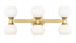 Z-Lite Artemis 6 Light Vanity in Brushed Nickel Finish Model: 494-6V-BN