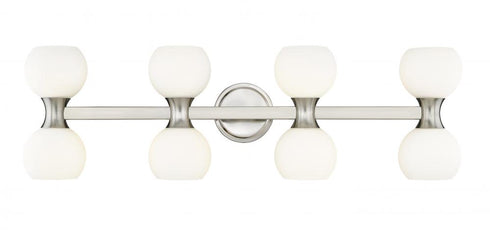 Z-Lite Artemis 8 Light Vanity in Brushed Nickel Finish Model: 494-8V-BN