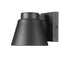 Z-Lite Asher 1 Light Outdoor Wall Light in Black Finish Model: 544S-BK-LED
