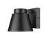 Z-Lite Asher 1 Light Outdoor Wall Light in Black Finish Model: 544S-BK-LED