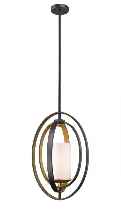 Z-Lite Ashling 1 Light Pendant in Bronze Gold Finish Model: 6004MP-BZGD