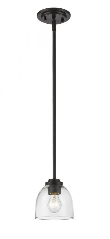 Z-Lite Ashton 1 Light Pendant in Brushed Nickel Finish Model: 460MP-BN