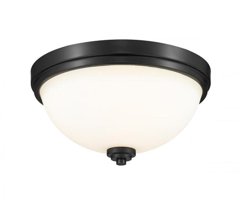 Z-Lite Ashton 2 Light Flush Mount in Brushed Nickel Finish Model: 443F2-BN