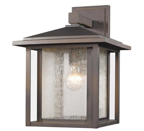 Z-Lite Aspen 1 Light Outdoor Wall Light in Black Finish Model: 554B-BK