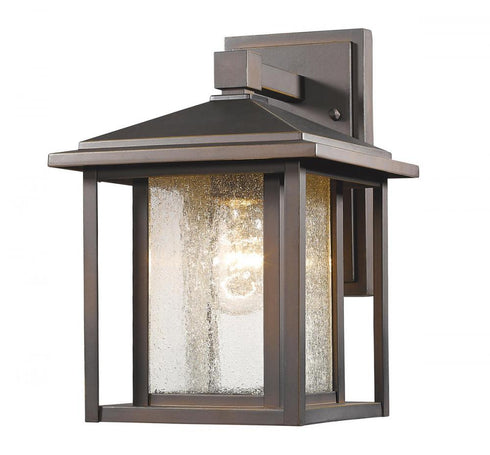 Z-Lite Aspen 1 Light Outdoor Wall Light in Black Finish Model: 554S-BK