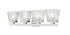 Z-Lite Astor 4 Light Vanity in Brushed Nickel Finish Model: 1936-4V-BN