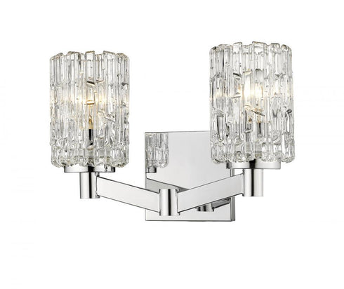 Z-Lite Aubrey 2 Light Vanity in Brushed Nickel Finish Model: 1931-2V-BN