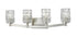 Z-Lite Aubrey 4 Light Vanity in Brushed Nickel Finish Model: 1931-4V-BN