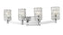 Z-Lite Aubrey 4 Light Vanity in Brushed Nickel Finish Model: 1931-4V-BN
