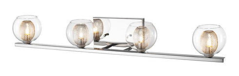 Z-Lite Auge 4 Light Vanity in Chrome Finish Model: 905-4V