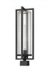 Z-Lite Aura 1 Light Outdoor Post Mount Fixture in Black Finish Model: 5013PHBS-BK
