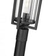 Z-Lite Aura 1 Light Outdoor Post Mounted Fixture in Black Finish Model: 5013PHBR-5009P120-BK